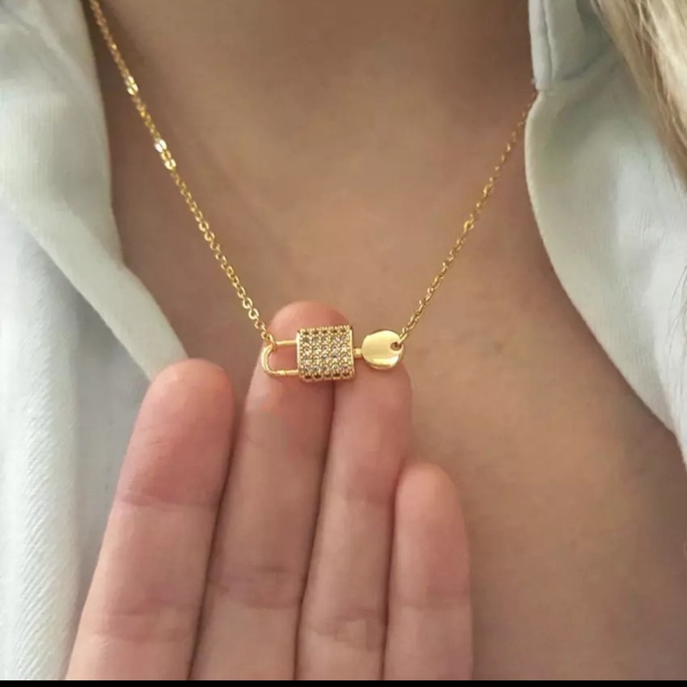 "Forever Linked: Lock and Key Necklace"